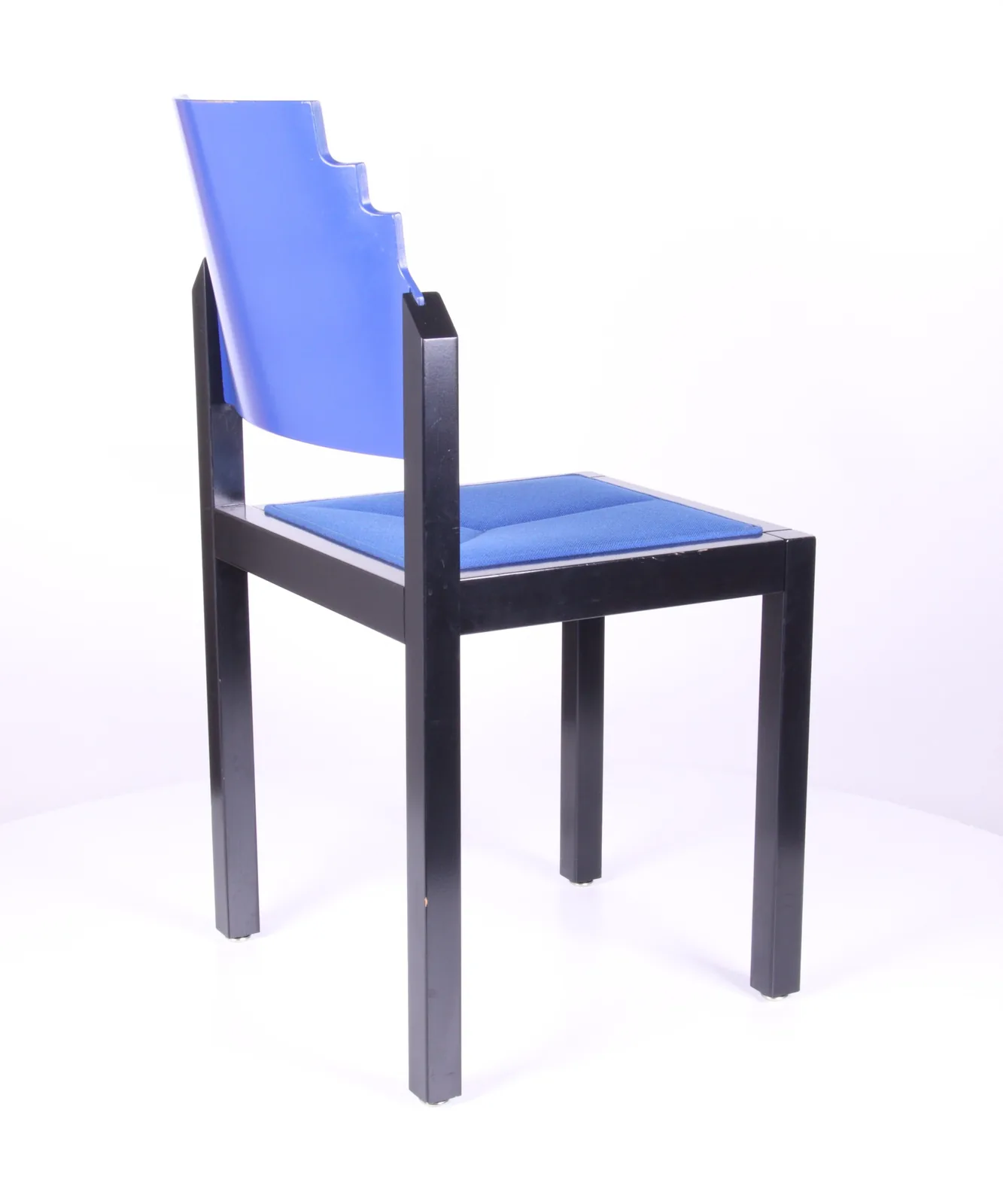 Formholz-Armlehnstuhl, blau-schwarz Ansicht 5
