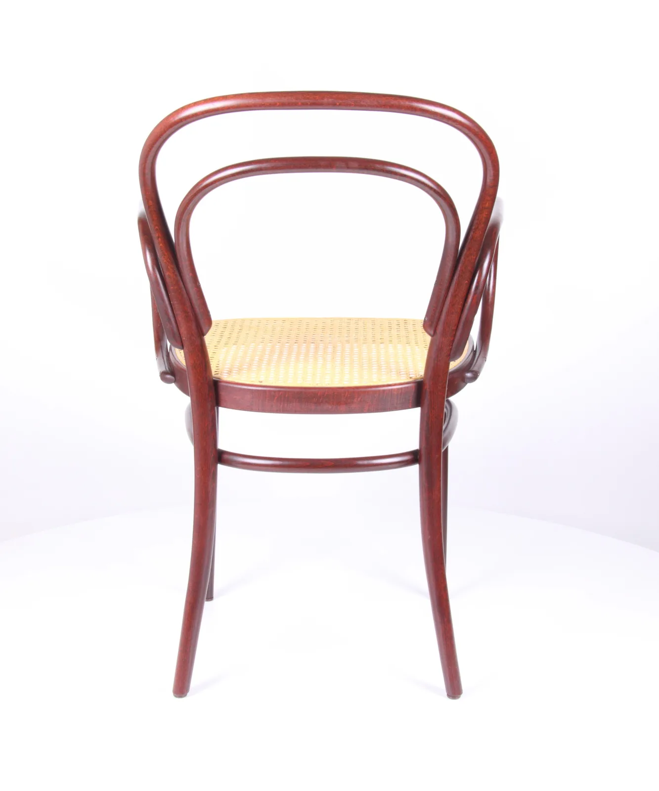 Thonet Bugholz-Armlehnstuhl mit Doppelbogen-Rücken Ansicht 4