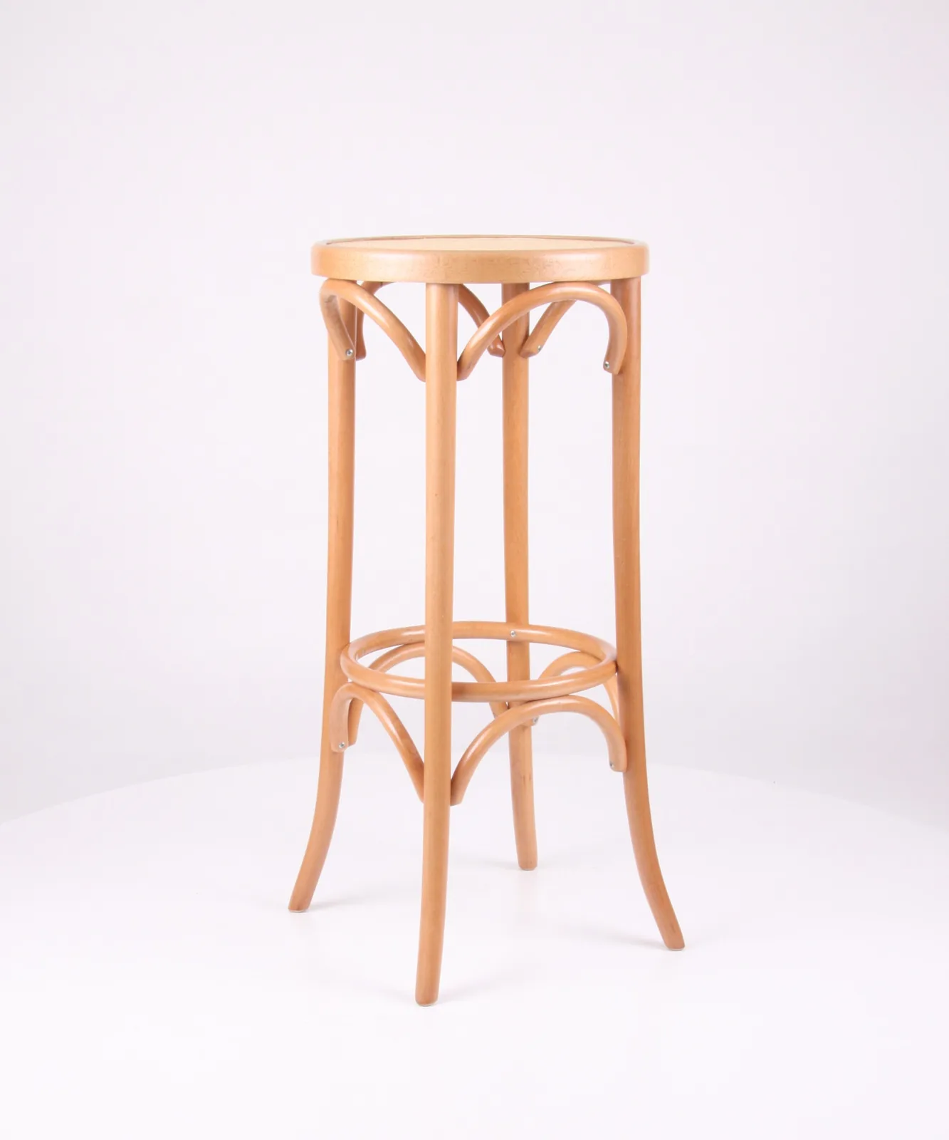 Bugholz-Barhocker mit Geflecht Ansicht 5
