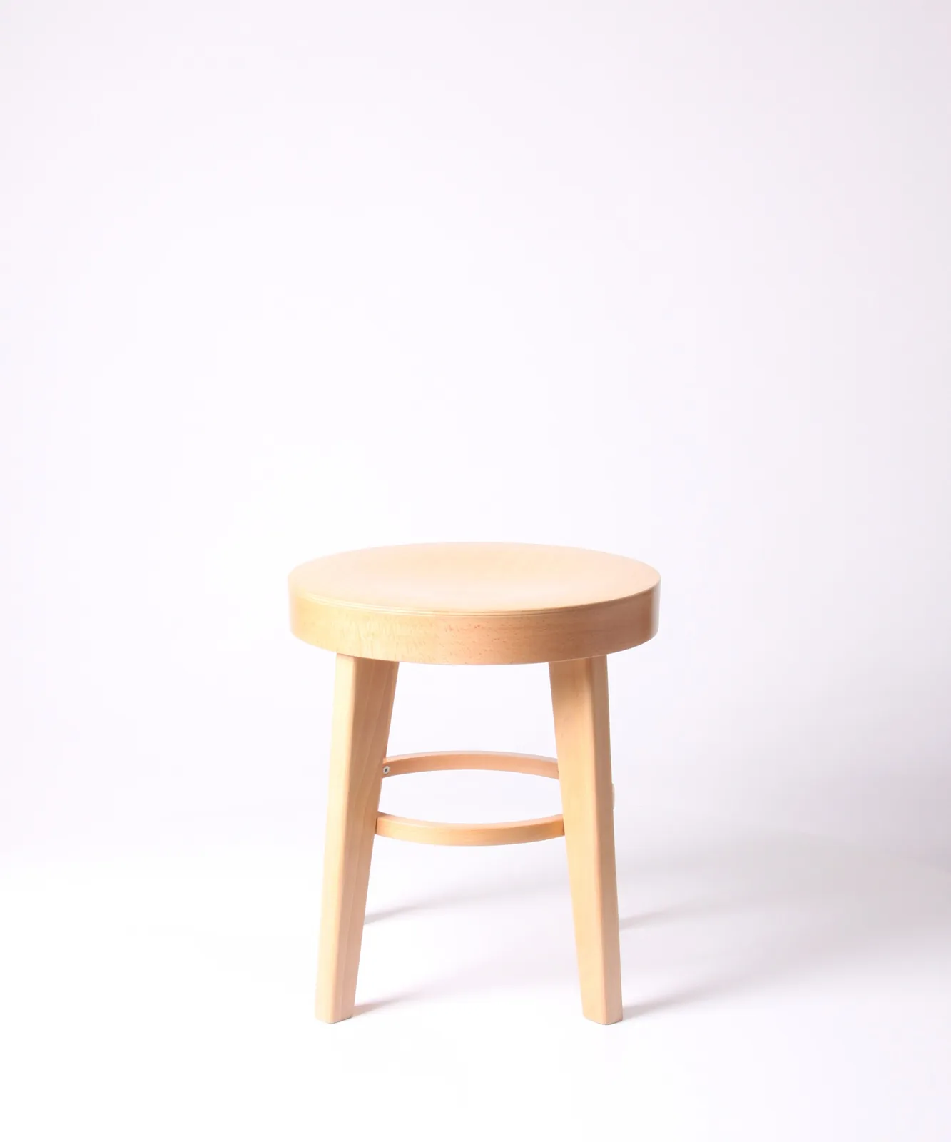 Massivholzhocker rund Ansicht 3