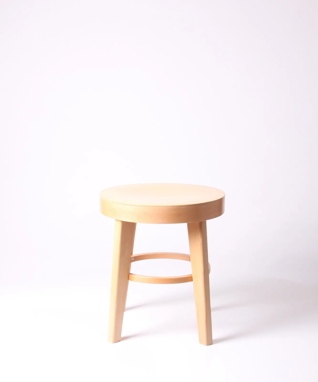 Massivholzhocker rund Ansicht 4