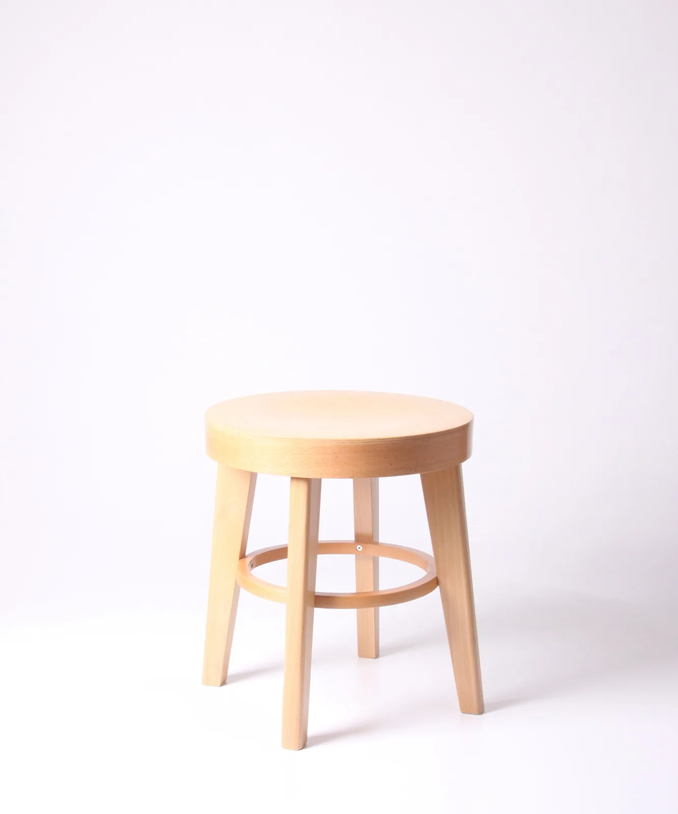Massivholzhocker rund Ansicht 5