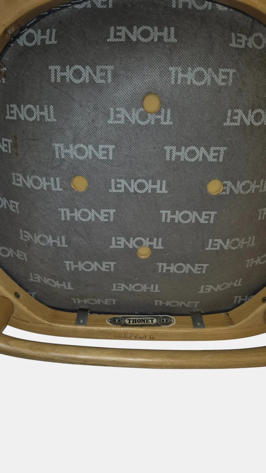 Herkunftsnachweis zu Thonet 215 F Bugholz-Armlehnstuhl mit Geflecht und Polster