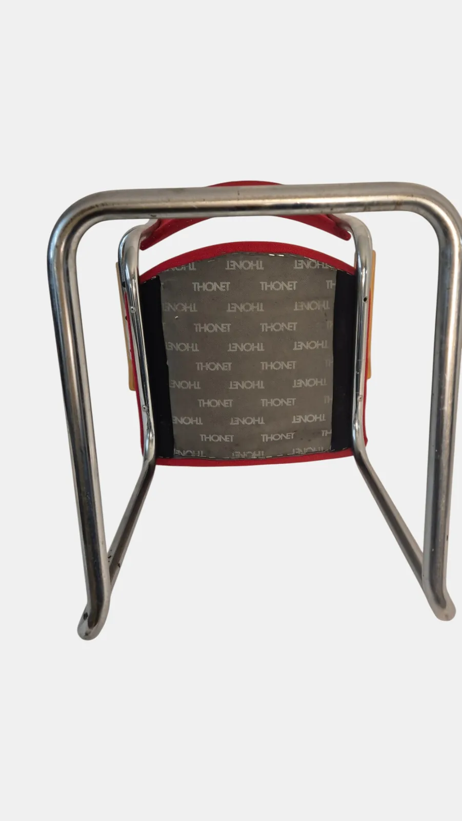 Herkunftsnachweis zu Thonet S 43 F Freischwinger-Armlehnstuhl, rot